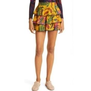 Farm Rio Tiered Skirt Sz M